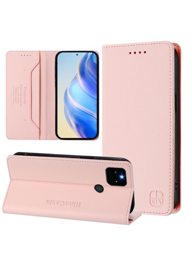 S-TOP Case For Google Pixel 5a RC01 Dual-Folded Magnetic Suction RFID Leather Phone Case - Image 1