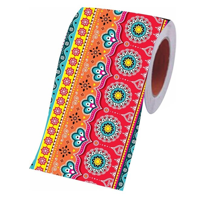 OIL PROOF AND WATERPROOF SELF ADHESIVE VINYL TILE STICKER 13CM X 457CM DKTS103