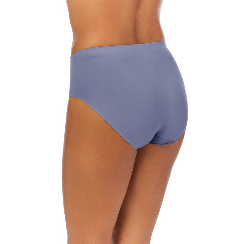ELLEN TRACY Womenâ€™s High Cut Brief Panties Breathable Seamless Underwear 4-Pack Multipack (Regular & Plus Size) - Medium - Image 2