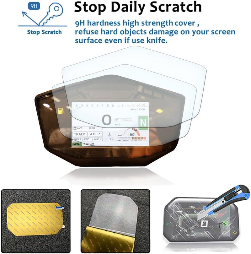 Vuzmode Motorcycle Cluster Scratch Protection Film - Image 3