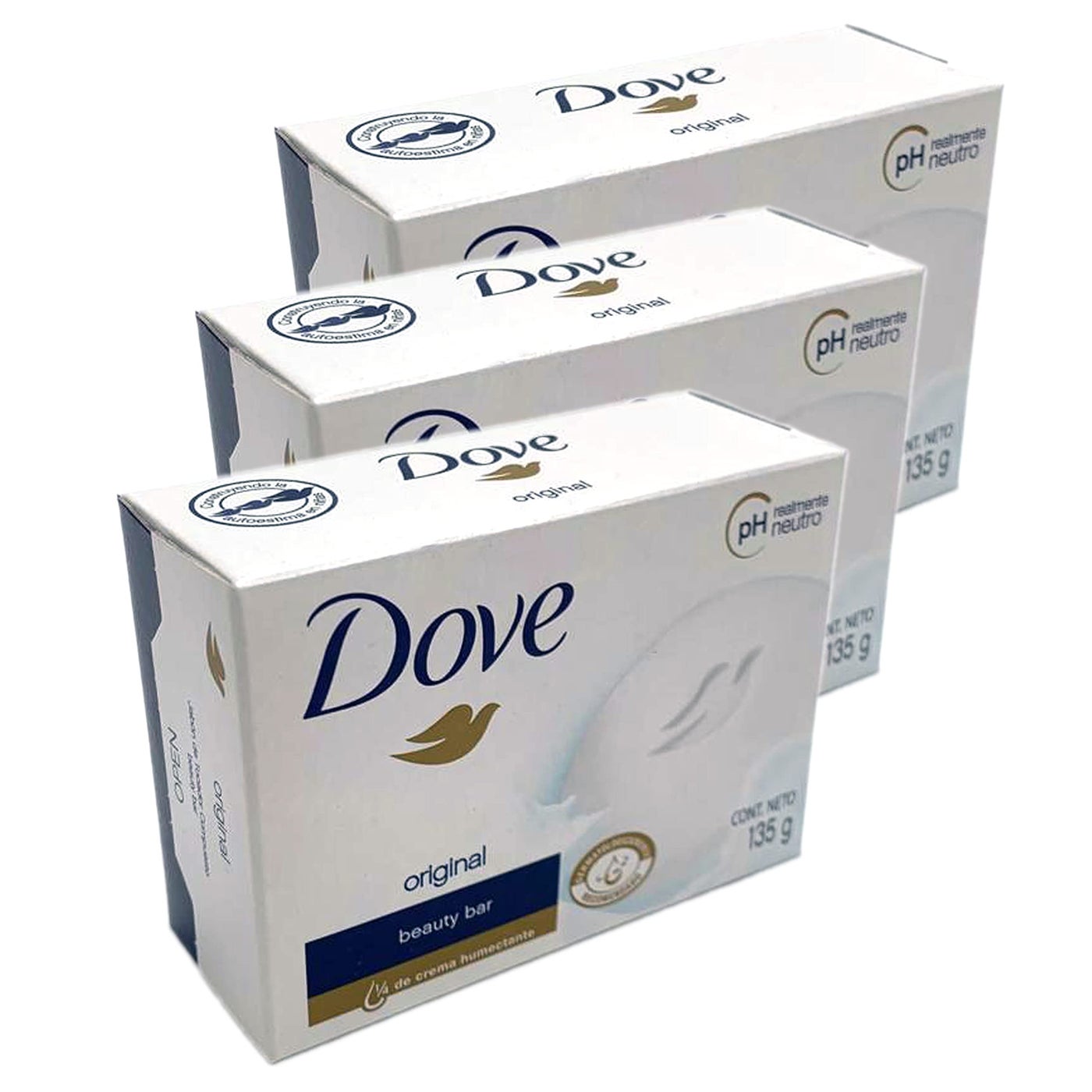 Dove White Moisturizing Cream Beauty Bar Dove 3.75 oz Soap(3 pack)