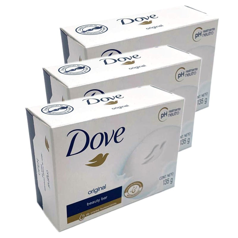 Dove White Moisturizing Cream Beauty Bar Dove 3.75 oz Soap(3 pack) - Image 1