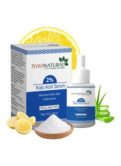 7 Days 2% Kojic Acid Face Serum For Dark Spots Blemishes & Pigmentation 30Ml Face Serum For All Skin Types  - Image 1