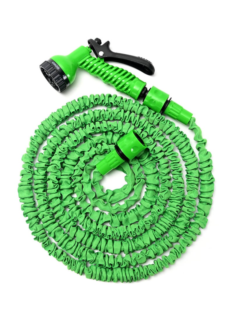 LAWAZIM Expandable Magic Hose - 50ft / 15m - Expandable Flexible Garden Hose with 7 Function Spray Nozzle, Quick-Connect Fittings, & Tap Adapter - for Watering Plants, Car Washing, & Outdoor Cleaning - Image 1