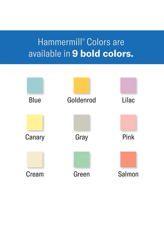 Hammermill Colored Paper, 20Lb Pink Printer Paper, 8-1/2 X 11- 1 Ream (500 Sheets) - Made In The Usa, Pastel Paper, 103382R  - Image 2