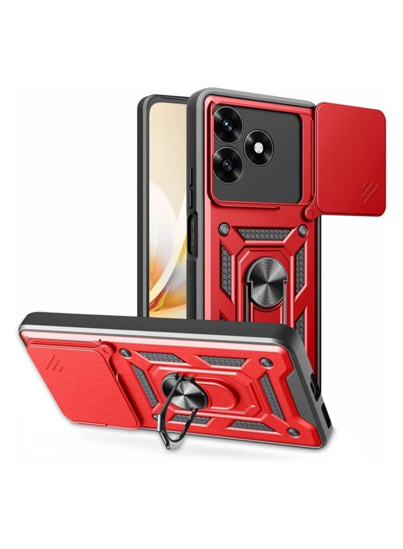 general Compatible with Honor X5c/X5c Plus cases, featuring a sliding camera cover Heavy-duty military-grade shockproof magnetic ring mount