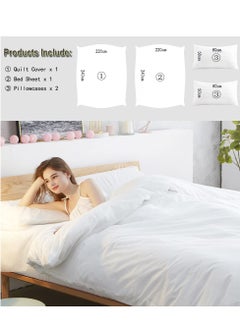 KASTWAVE 4 Pcs Travel Disposable Bedding Set, Travel Double Models Soiled Sleeping Bag Portable Non-Woven Bedspread Duvet Cover and Pillowcase Set, Suitable for Hotels, Camping and Overnight Stays  - Image 5