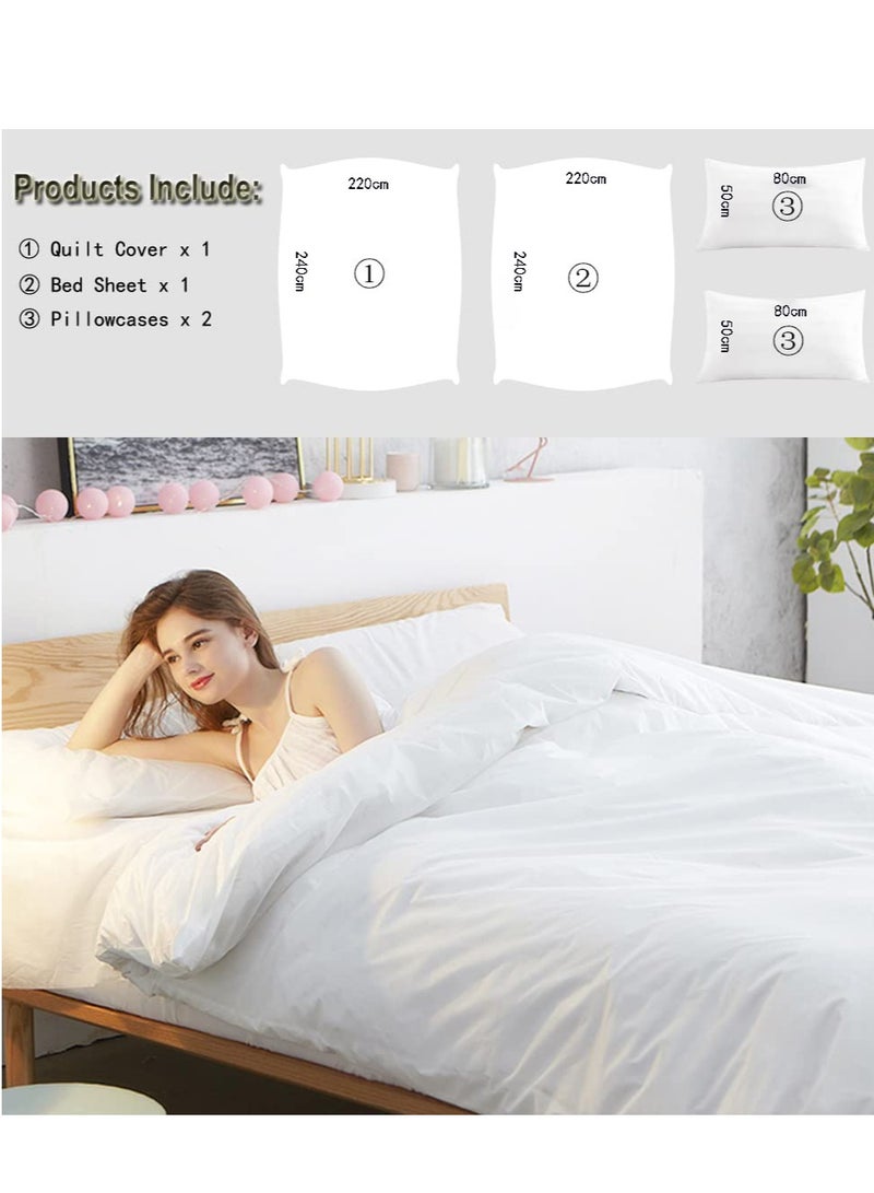 KASTWAVE 4 Pcs Travel Disposable Bedding Set, Travel Double Models Soiled Sleeping Bag Portable Non-Woven Bedspread Duvet Cover and Pillowcase Set, Suitable for Hotels, Camping and Overnight Stays  - Image 5
