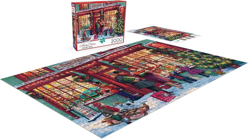 Buffalo Games â€“ Christmas Toyshop - Steve Read - 2000 Piece Jigsaw Puzzle â€‹Colorful and Festive Holiday Puzzles for Adults â€“ Precision-Cut Pieces, Beautiful Artwork, and Hours of Winter Fun - Image 4