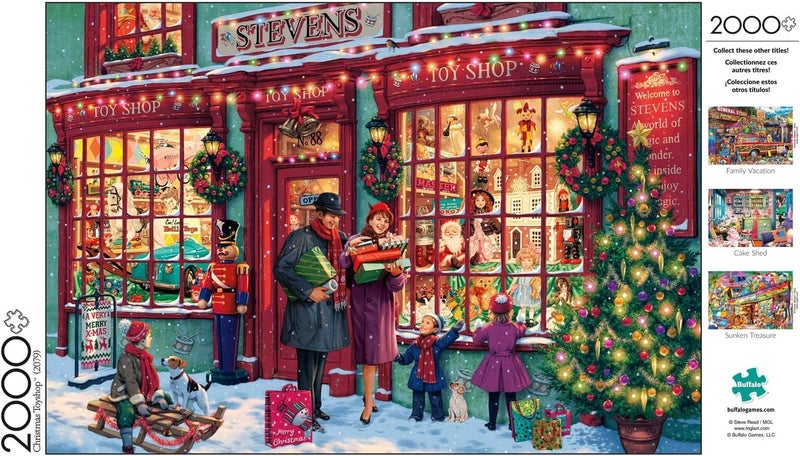 Buffalo Games â€“ Christmas Toyshop - Steve Read - 2000 Piece Jigsaw Puzzle â€‹Colorful and Festive Holiday Puzzles for Adults â€“ Precision-Cut Pieces, Beautiful Artwork, and Hours of Winter Fun - Image 5