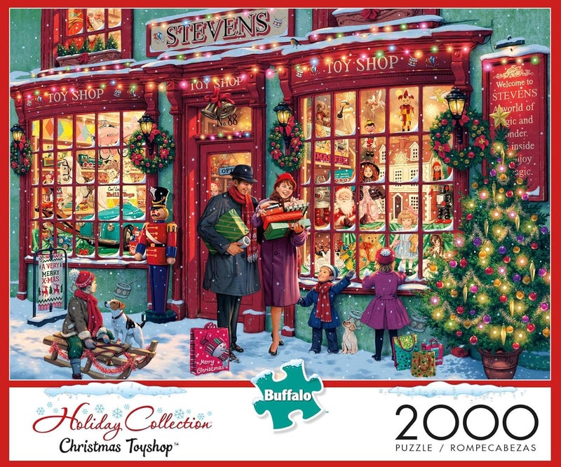 Buffalo Games â€“ Christmas Toyshop - Steve Read - 2000 Piece Jigsaw Puzzle â€‹Colorful and Festive Holiday Puzzles for Adults â€“ Precision-Cut Pieces, Beautiful Artwork, and Hours of Winter Fun - Image 3