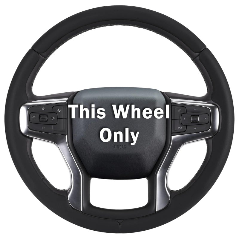 Aotoyou Steering Wheel Cover for Chevy Silverado 1500 2019Present 2500 3500 2020PresentBlazer 2019Present Gasoline Models Suburban Tahoe 20212024 Car Steering Wheel Cover Accessories for Chevrolet - Image 2