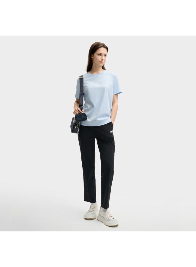 FILA Women'S Casual Pants Ladies Fashion Simple Comfortable Soft High Elasticity Versatile Knit Trousers - Image 2