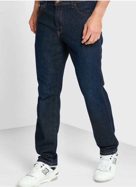 Mid Wash Slim Fit Jeans