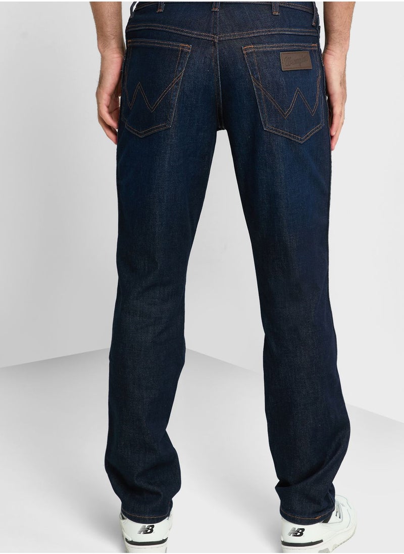 Wrangler - Mid Wash Slim Fit Jeans - Image 1