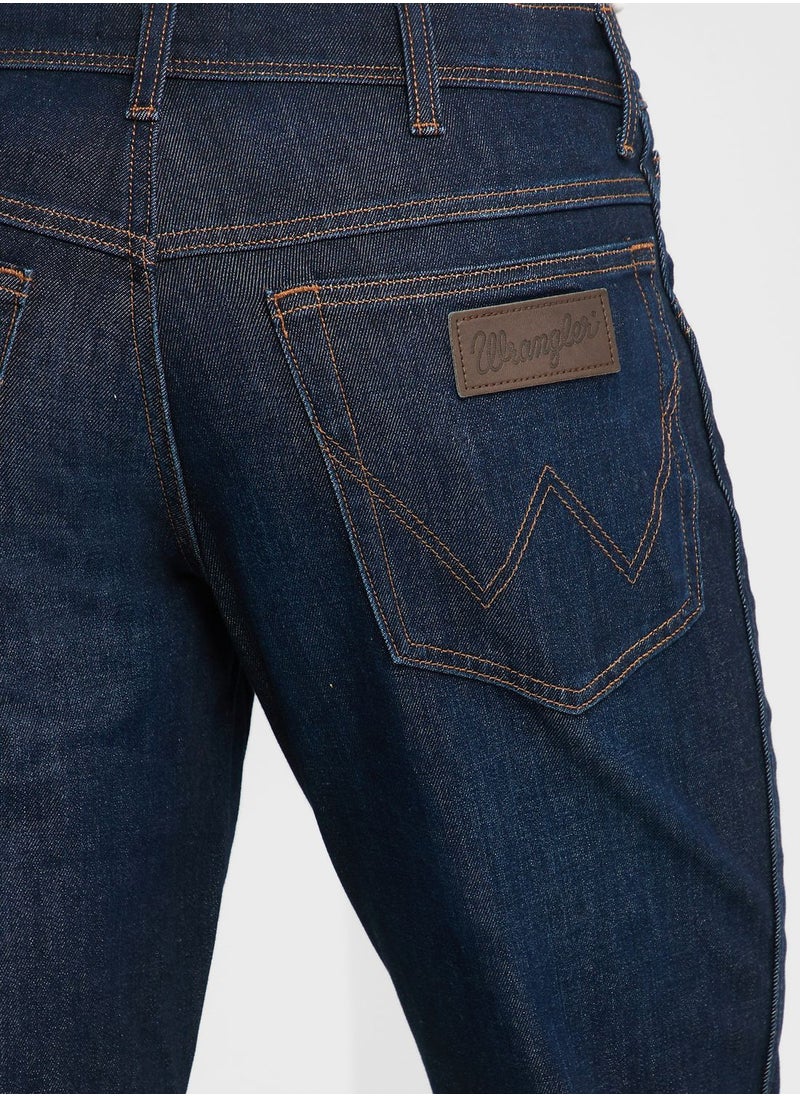 Wrangler - Mid Wash Slim Fit Jeans - Image 1