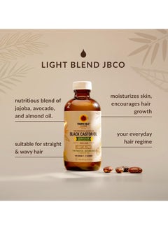 Tropic Isle Living Tropic Isle Living Jamaican Black Castor Light Oil 4oz/ 120ml Brush Set | For Hair Growth Oil, Skin Conditioning, Eyebrows & Eyelashes, Gives Hydration and Strengthening the Hair  - Image 2