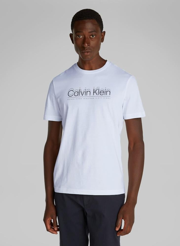CALVIN KLEIN Cp-Double Logo T-Shirt  - Image 1