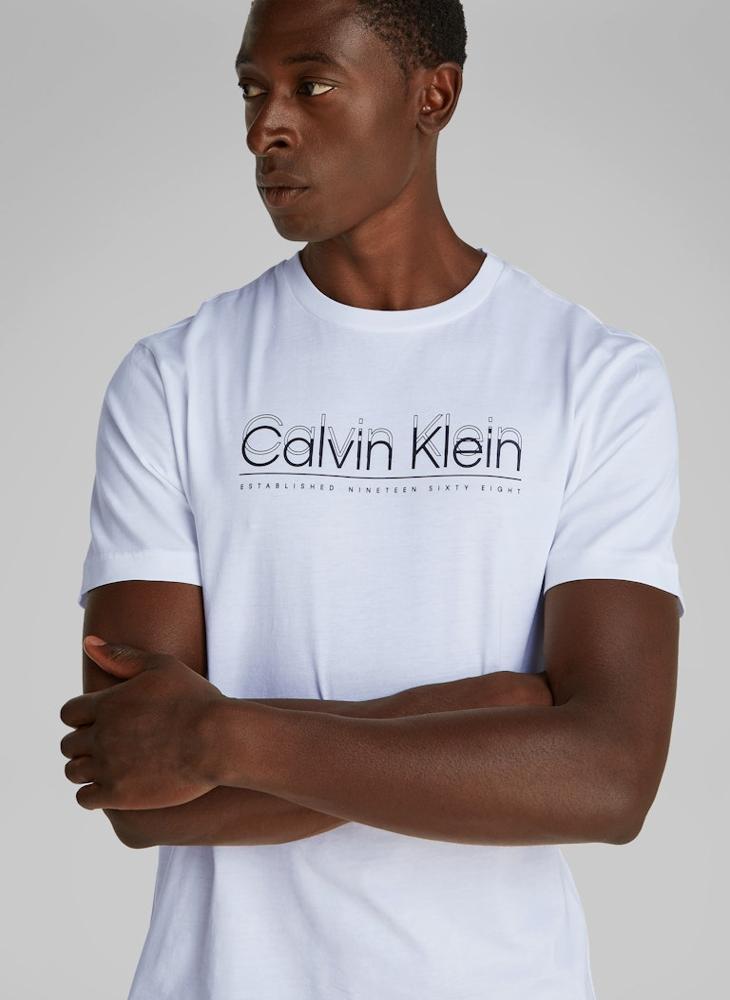 CALVIN KLEIN Cp-Double Logo T-Shirt  - Image 3
