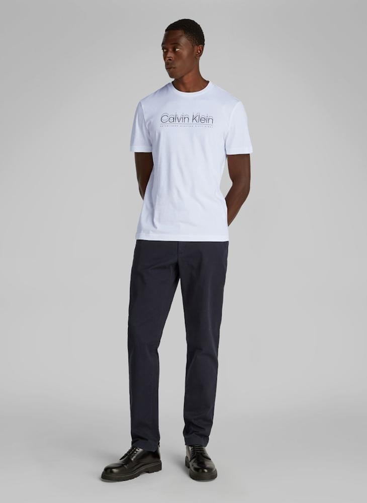 CALVIN KLEIN Cp-Double Logo T-Shirt  - Image 4