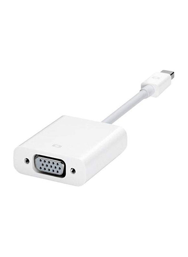 Mini Display Port To HDMI VGA Cable Adapter White