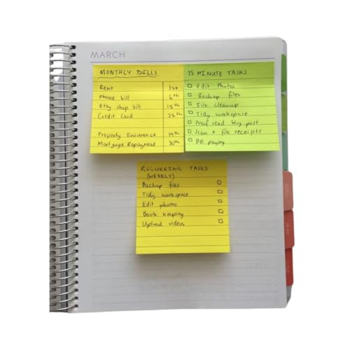 R H Lifestyle Cute Sticky Note Set Post It Memo Pad Office Stationery 3 x 3 Inch Sticky Notes Pad Pack of 5 Pads Multi Color (100 Sticky Notes per pad) - Image 4
