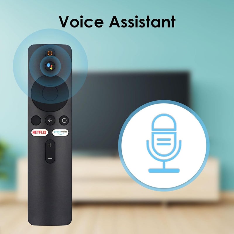 Houmt Remote Control Compatible with Mi Smart TV Box/TV Stick with Bluetooth and Google Voice Assistant - Image 1