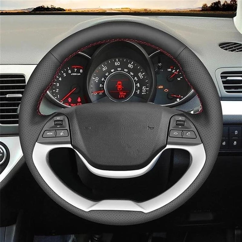 Wivplex Leather Steering Wheel Cover for Kia - Image 4