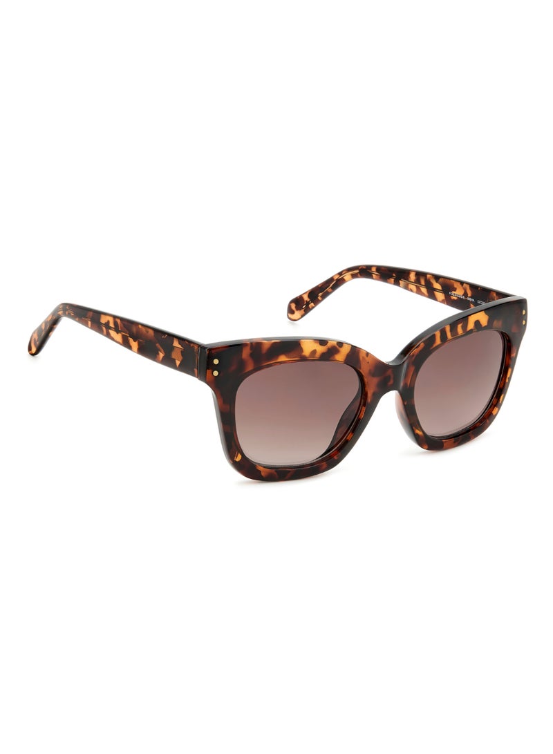 FOSSIL Women's Uv Protection Cat Eye Shape  Sunglasses Fos 3153/G/S Brown 42 - Lens Size: 42 Mm - Hvn  - Image 2