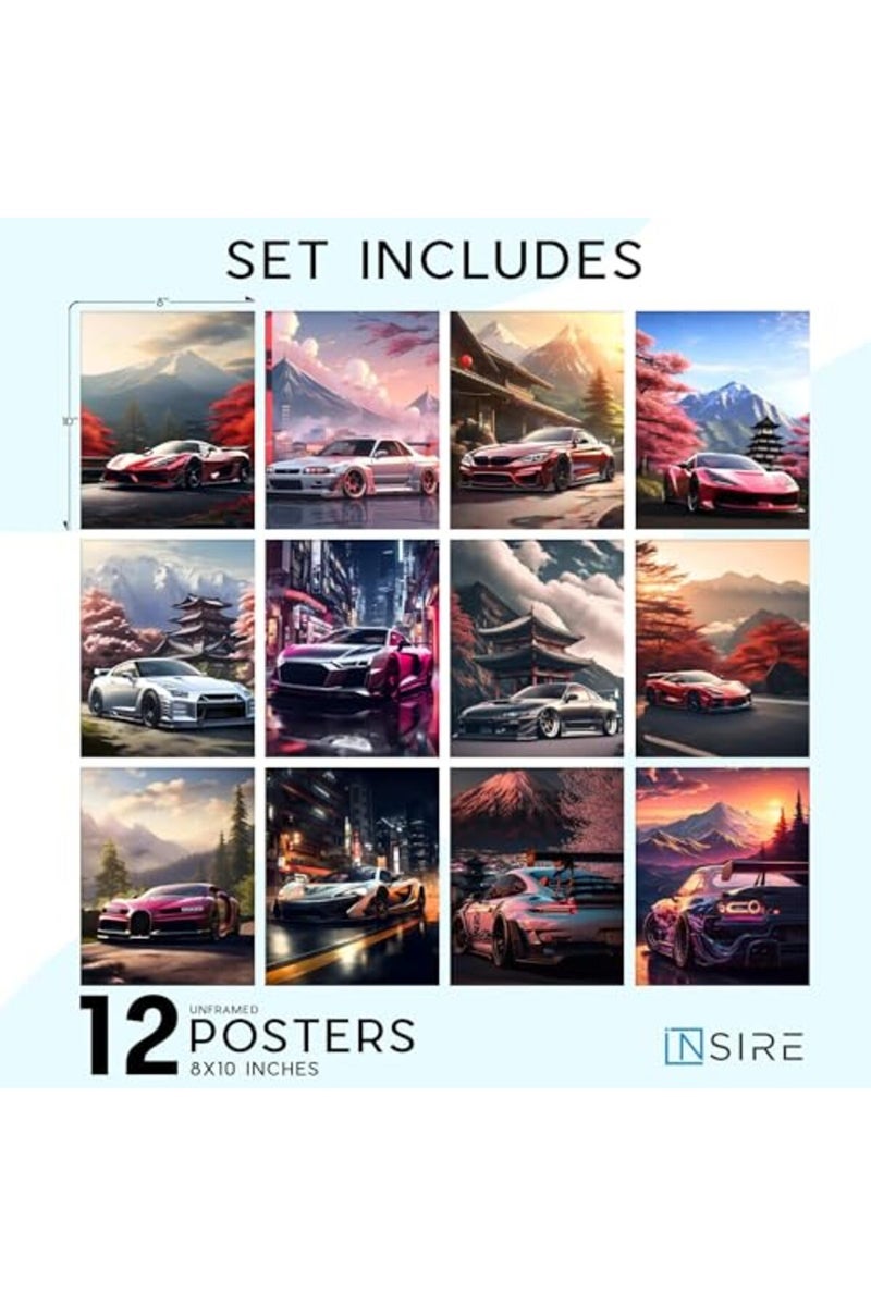 Insire ALAYRA Car Poster, Car Room Decor, Exotic Car Posters For Bedroom, Car Wall Art, Car Wall Decor For Men Boys, Car Pictures, Car Art, Sports Car Posters for Boys Room, Car Decor for Room Unframed 8x10 - Image 3