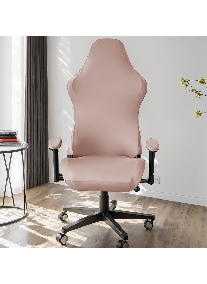 DUNISO Gaming Chair Covers Stretch Washable Computer Chair Slipcovers for Armchair, Swivel Chair, Reclining Racing Gaming Chair,Computer boss Chair ( Light Pink)  - Image 2