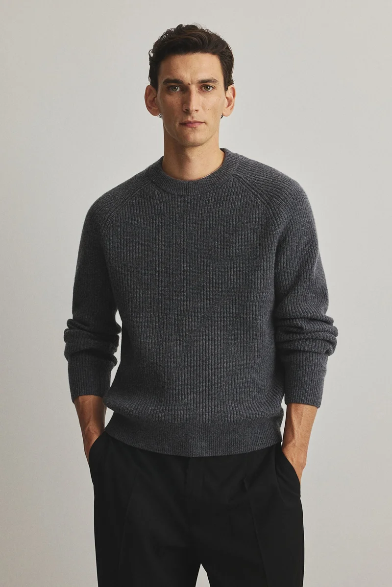 H&M Regular Fit Rib-knit wool jumper