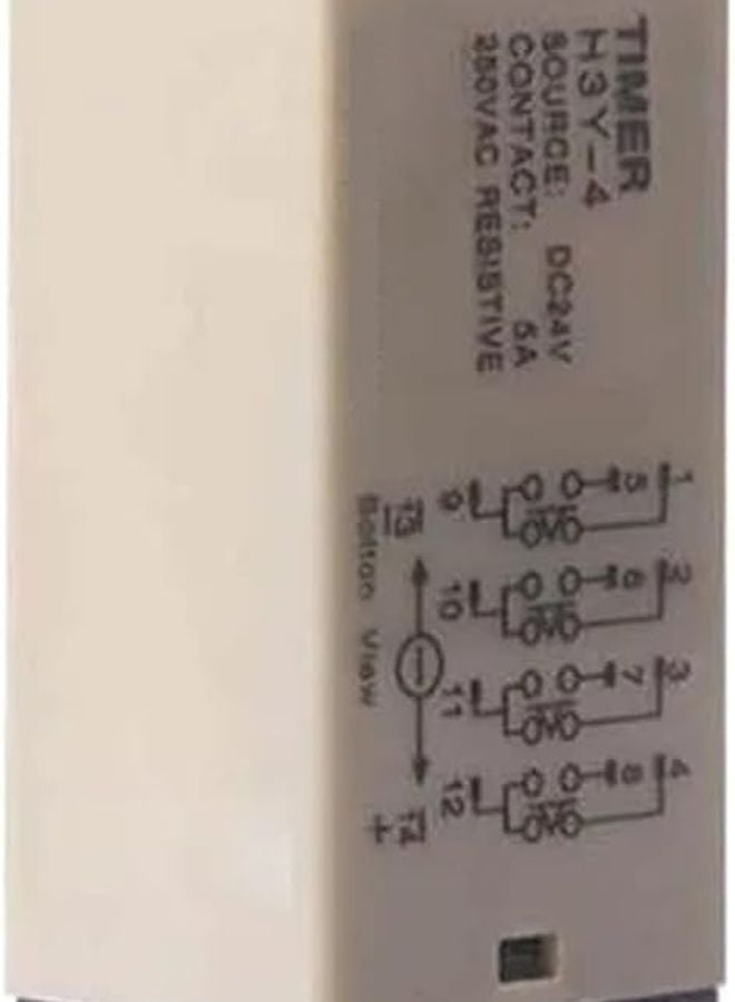 H3Y 4 AC110V 220V مؤقت تأخير تشغيل الطاقة مفتاح تتابع 0 5 دقائق مقبض دوار - Image 2