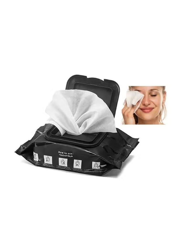 فلوروتشي Makeup Remover Cleansing Wipes with Soothing Aloe Vera and Refreshing Rose