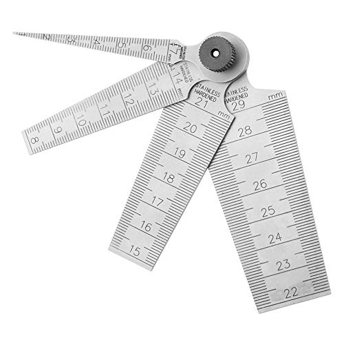 Hilitand 1 Set Taper Gage High Precision Stainless Steel Wedge Feeler Hole Taper Ruler Measuring Tool - Image 1