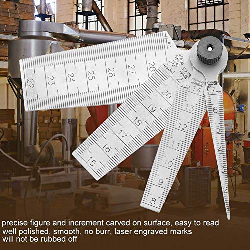 Hilitand 1 Set Taper Gage High Precision Stainless Steel Wedge Feeler Hole Taper Ruler Measuring Tool - Image 4