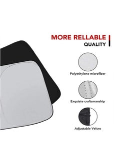 Generic Tesla Model 3 Model Y Windshield Sunshade Front Windshield Double Layer Light Blocking Fabric Foldable Sun Shade with a Storage Bag  - Image 2