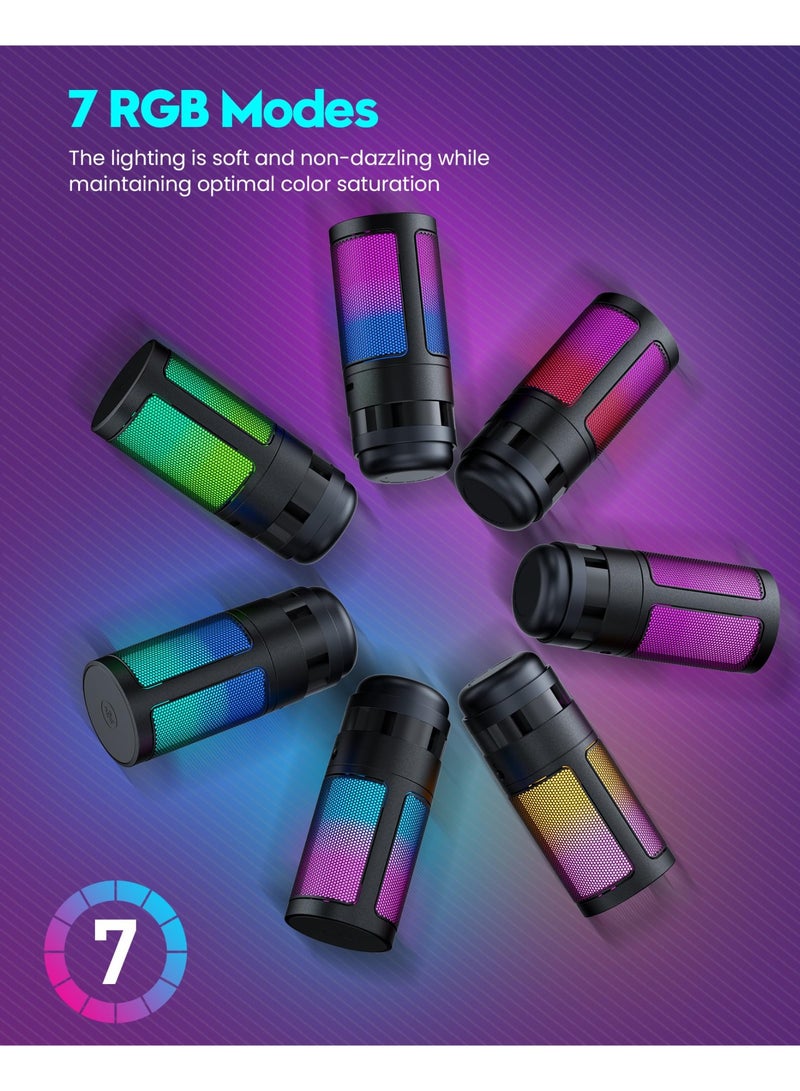 بوليفياز مايك،مايك قيمنق،ميكروفون قيمنق،مايك احترافي  للجيمنق والبث المباشر، مايك خارجي يو اس بي مع صوت واضح وتقليل الضوضاء، متوافق مع مايك فيفا والكمبيوتر - Image 5