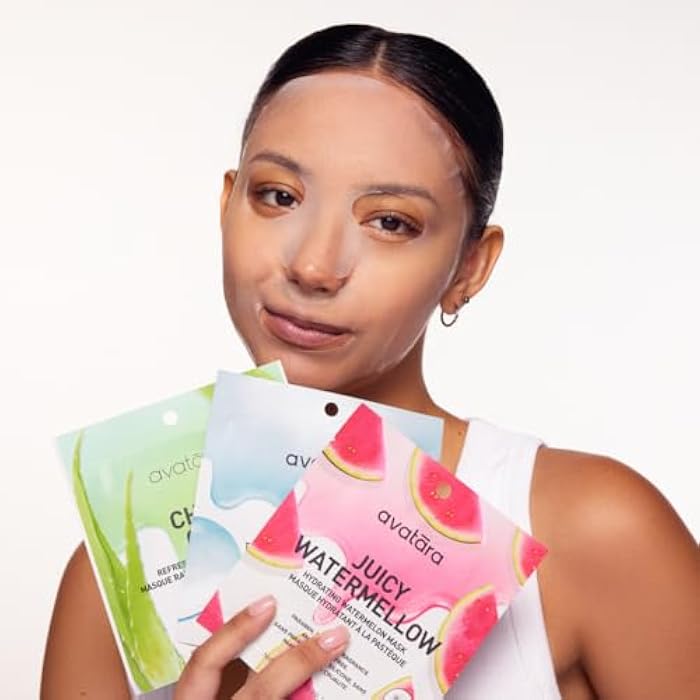 Avatara All-Stars 8-Pack Facial Sheet Mask Variety Pack | Clean K-Beauty Set for Dry, Sensitive, Uneven Skin | Gentle Moisture | Fragrance-Free, Paraben-Free & Cruelty-Free Korean Masks - Image 4