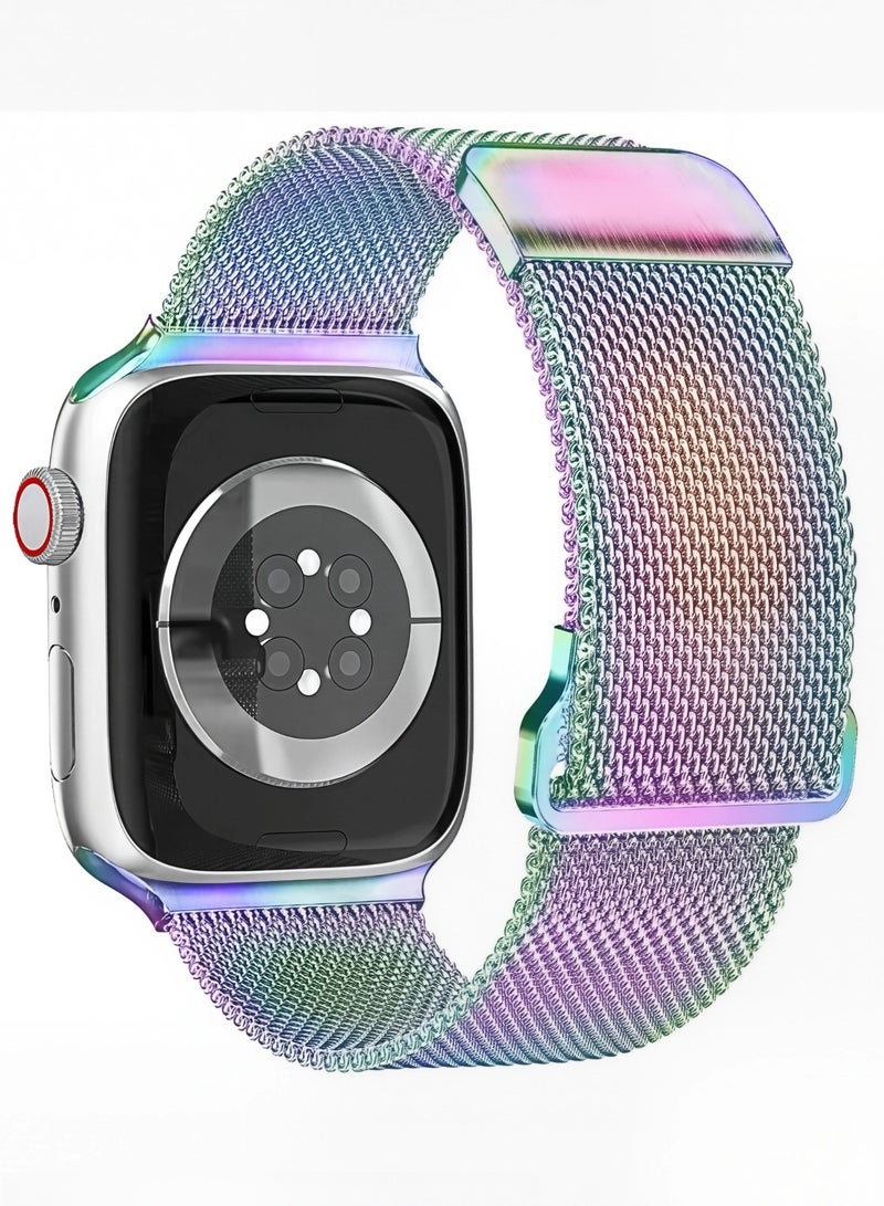 Colorful,Milanese, watch band,Iwatch band, Apple Watch band, 42mm44mm45mm46mm49mm, compatible with all series of S11 S10 S9 S8 SE - Image 1