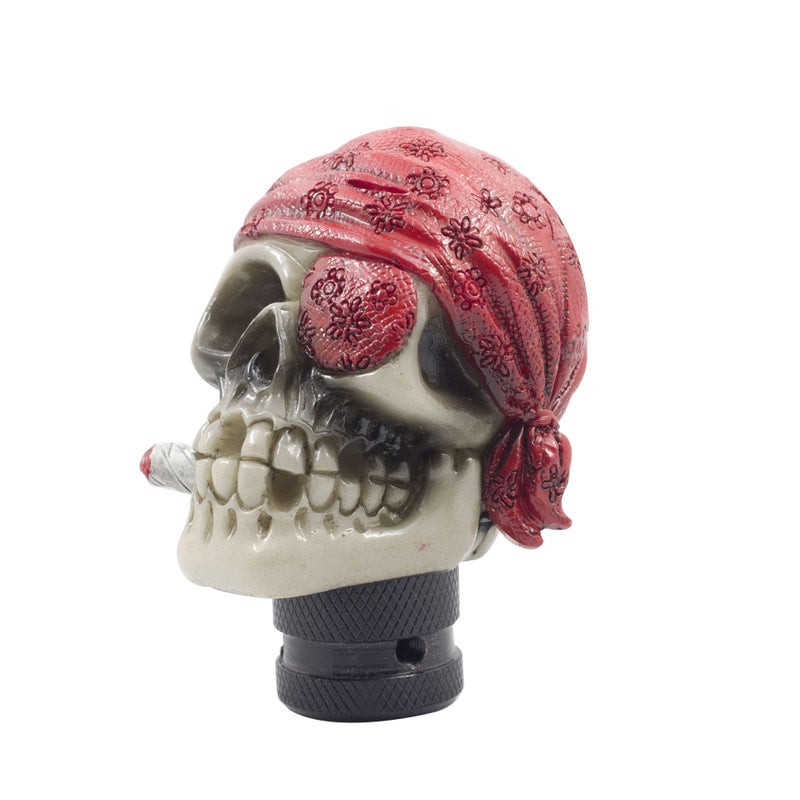 Mavota Red Pirate Skull Manual Automatic Gear Shift Knobs - Image 5