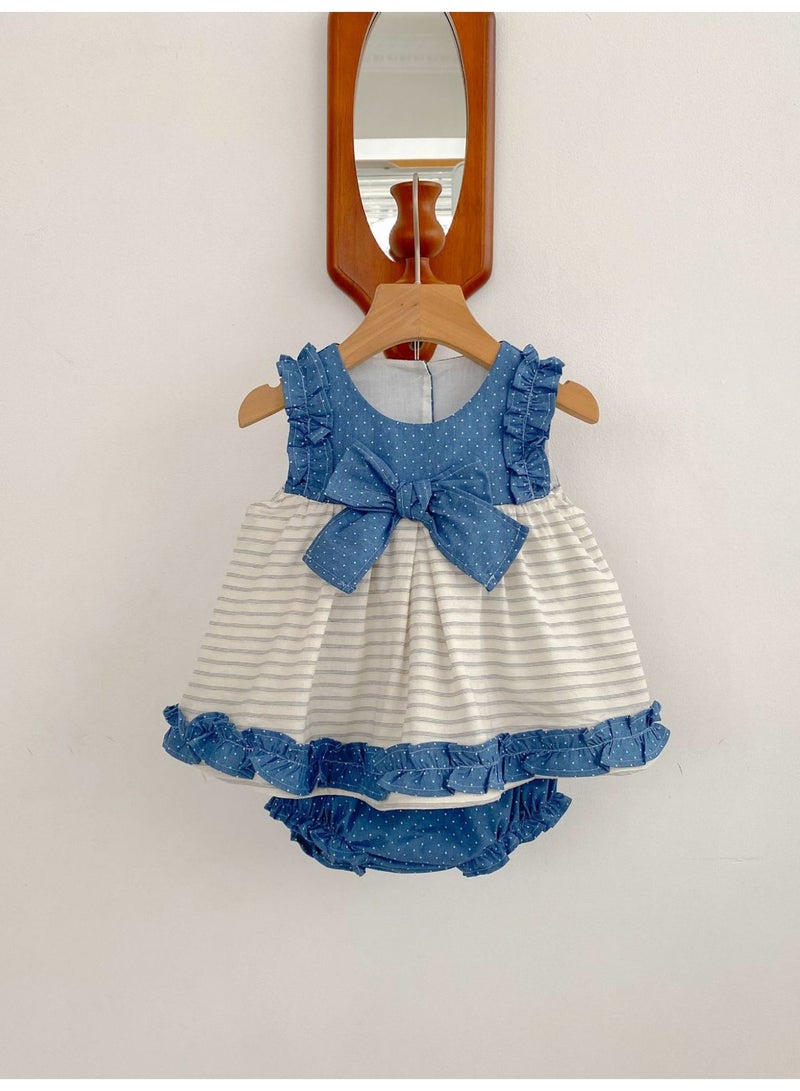 DOOKOO Summer Baby Cotton Clothing Sets Newborn Fashion Top Infant Pant - Image 1
