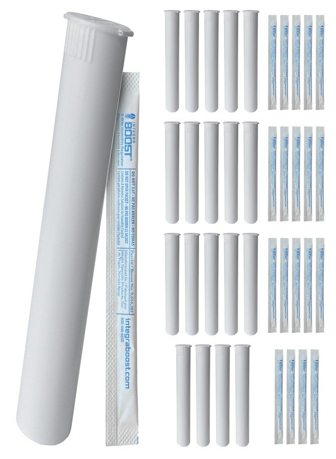 Integra Boost 2-Way Humidity Control Sticks - 62% RH Moisture Packs to Preserve Flavor & Freshness - Includes 98mm White Squeeze Top Tubes - Patented Technology - 20 Count Moisture Pack Set - Image 1