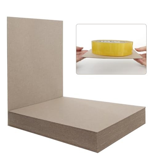 Kreapa Chipboard for Book Binding, Book Binding Kits Include 20 pcs 5x7 Inch 50 PT Chip Board, 10 Pcs Bookcloth (Gray, Black, 7.8x8.6 inch), 2 Bone Folder and A Mull Colth for Book Binding(35x45 inch) - Image 5