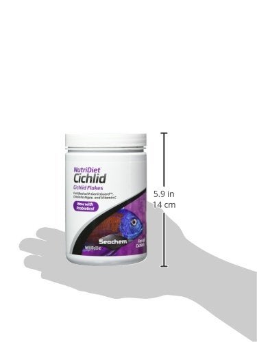Seachem NutriDiet Cichlid Fish Flakes - Probiotic Formula with GarlicGuard 100g , 3.52 Ounce (Pack of 1) - Image 3