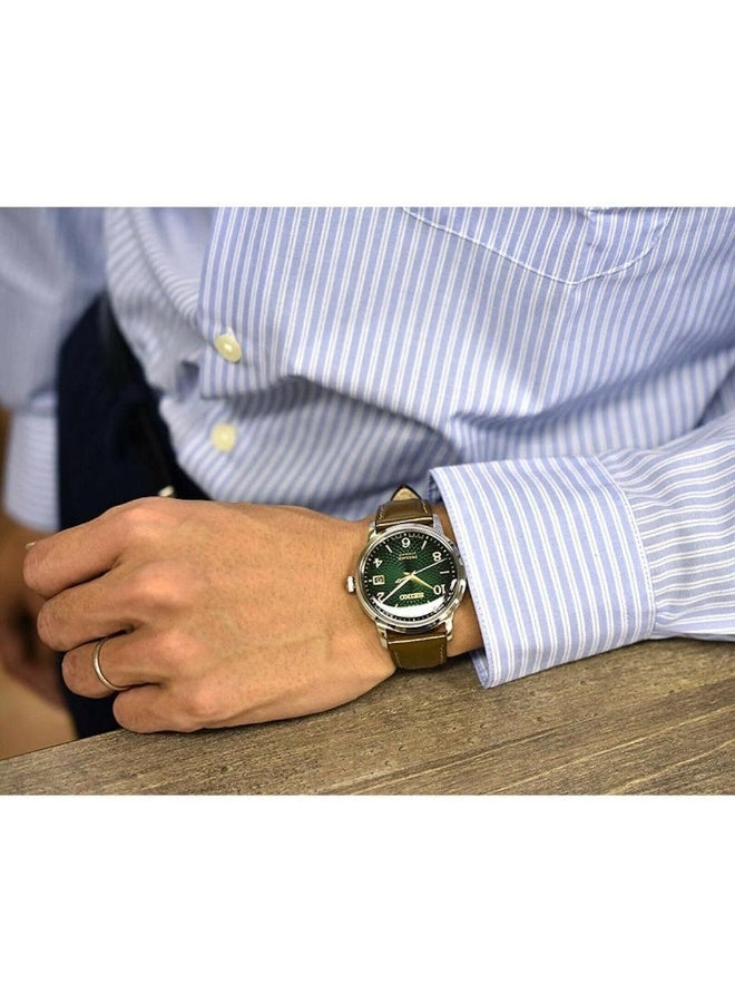 Seiko Watch For Men, Japanese Automatic Movement, Analog Display, Brown Leather Strap-Srpe45J1, Dark Brown, Strap - Image 5