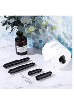 SYOSI Toilet Paper Holder 2 Pack White Replacement Plastic Spring Loaded Roller, Tissue Roll Insert in Bathroom Roller Spring, Keeps Securely  - Image 3