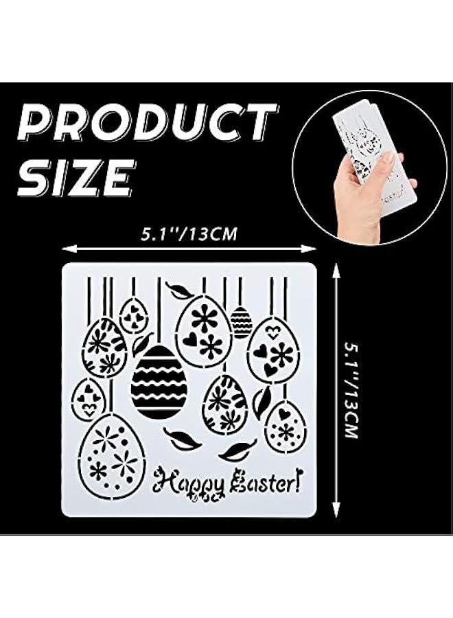 Arabest 25 Pieces Easter Stencils Easter Theme Templates Reusable Plastic Drawing Stencils Journal Painting Templates for Party Home Decor DIY Crafts Scrapbook Making  - Image 2