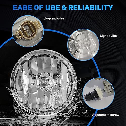 SINYATO INDUST Fog Lights Compatible with 2014 2015 GMC Sierra 1500,Bumper Driving Fog Lamp Assembly, Halogen Bulbs，OEM-Style Replacement, DOT Certified（1 Pair） - Image 2