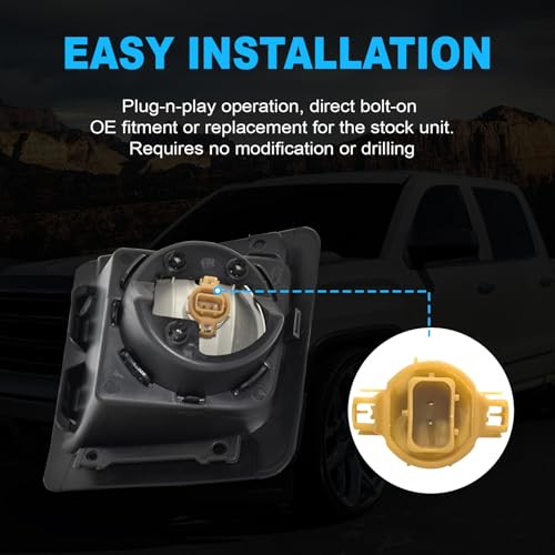 SINYATO INDUST Fog Lights Compatible with 2014 2015 GMC Sierra 1500,Bumper Driving Fog Lamp Assembly, Halogen Bulbs，OEM-Style Replacement, DOT Certified（1 Pair） - Image 4
